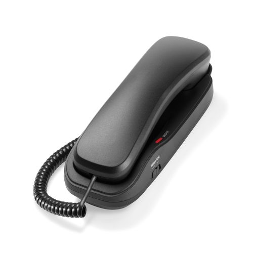 VTech® A1311 Classic Analog 1-Line Corded Trim Style Telephone, Matte Black
